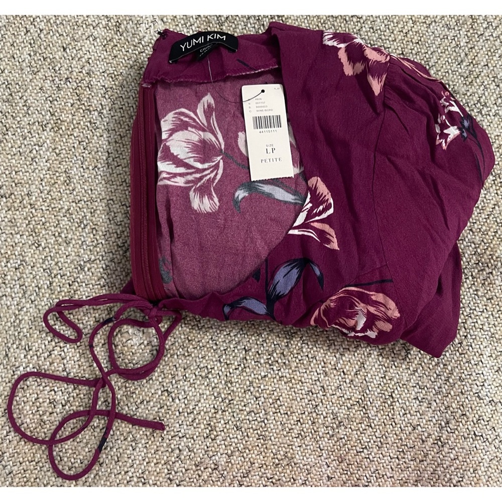 Anthropologie Yumi Kim Tulip Crush Now or Never Jumpsuit NWT SZ LP - Picture 9 of 13